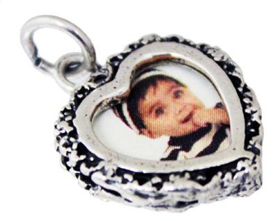 Sterling Silver Heart Picture Frame Pendants - Atlanta Jewelers Supply