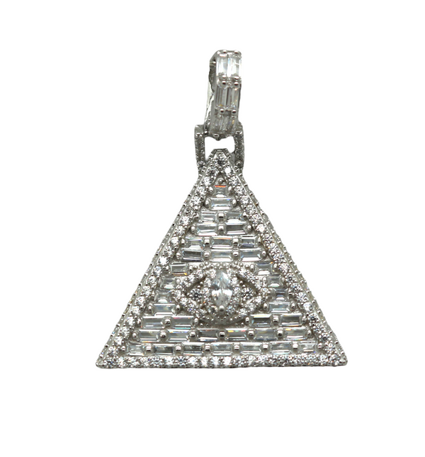 Sterling Silver Illuminati Mens Pendant