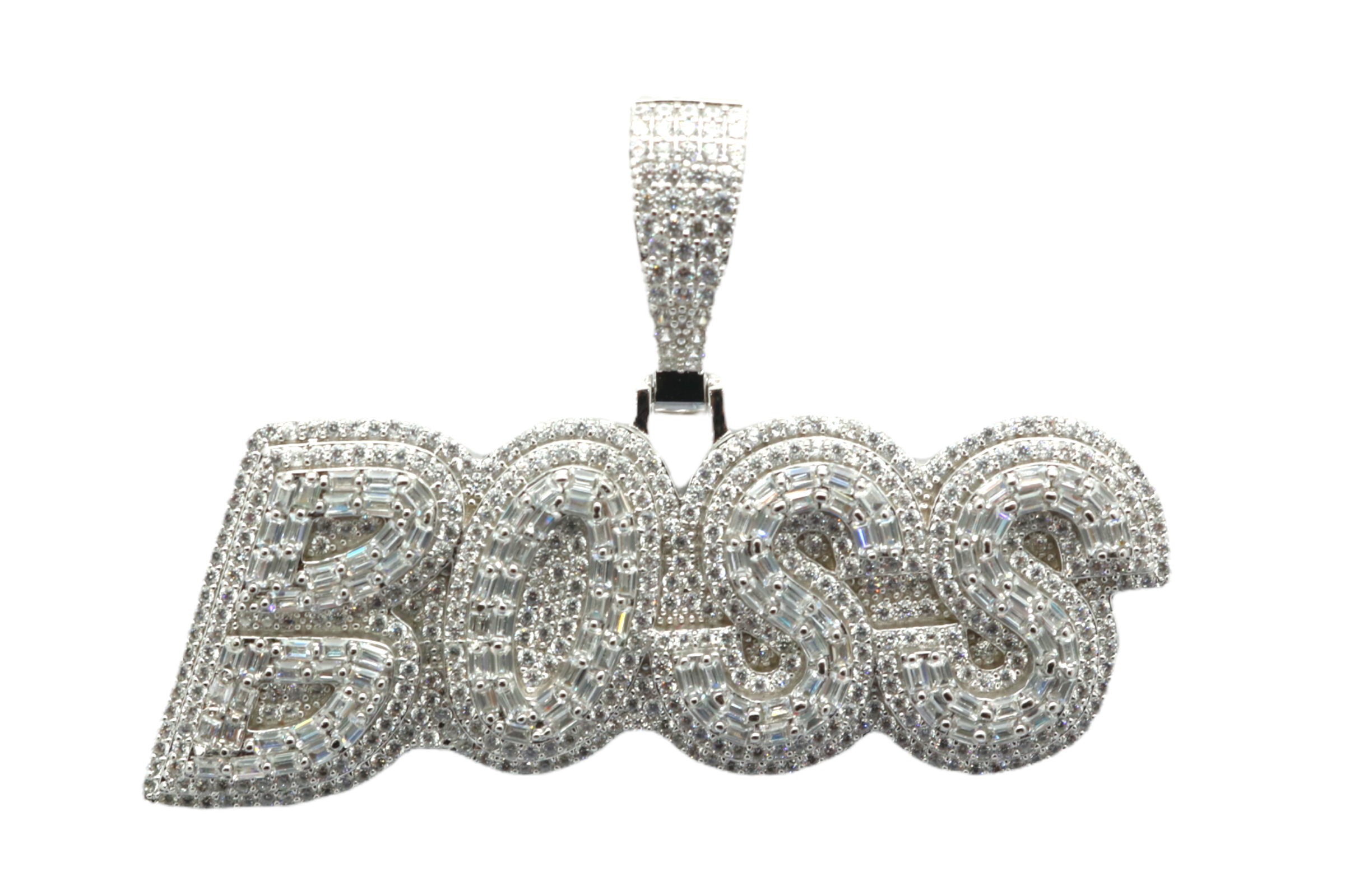 Sterling Silver BOSS Mens Pendant