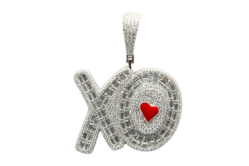 Sterling Silver XO Mens Pendant