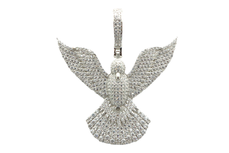 Sterling Silver Eagle Mens Pendant