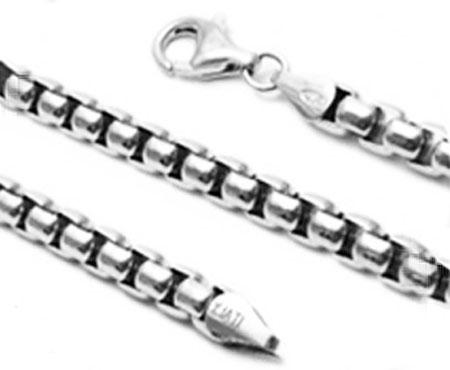 Sterling Silver Rhodium Box 3Mm Gauge In 20" Length - Atlanta Jewelers Supply