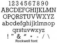 Rockwell Font - Atlanta Jewelers Supply