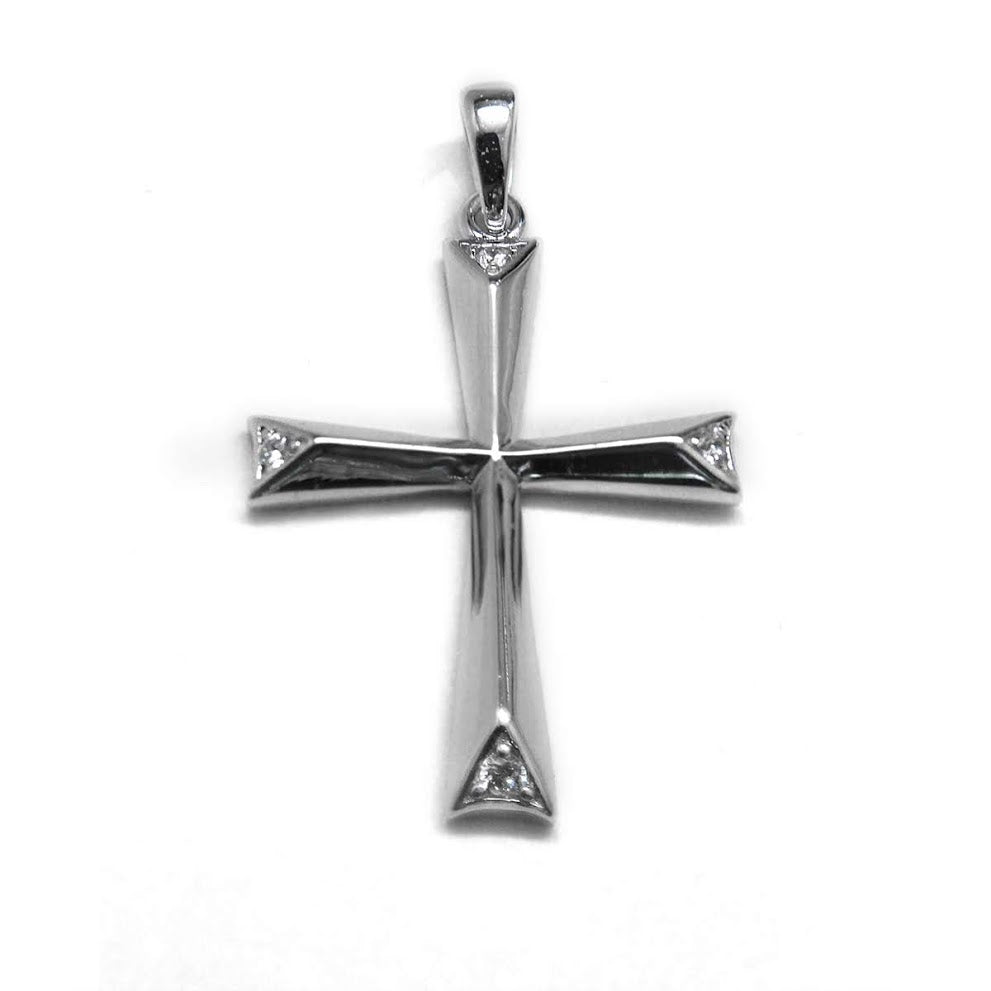 Sterling Silver Pendant with CZ tips - Atlanta Jewelers Supply