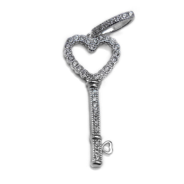 Sterling Silver Small Heart Cross Pendant