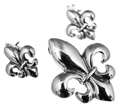 Sterling Silver Stud Earring & Pendant Set - Atlanta Jewelers Supply