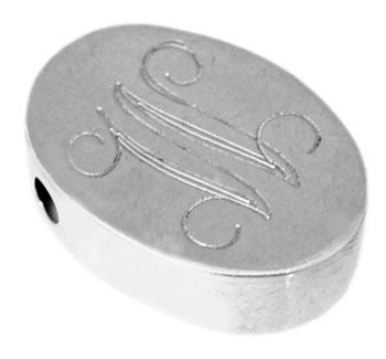 Sterling Silver Engravable Oval Slide Pendants - Atlanta Jewelers Supply
