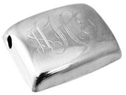 Sterling Silver Engravable Slide Pendant - Atlanta Jewelers Supply
