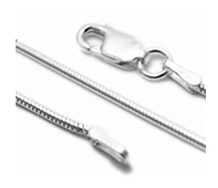 Sterling Silver (1.0 MM) Regular Round Snake Chains With Lobster Lock (SNK 025) - Atlanta Jewelers Supply