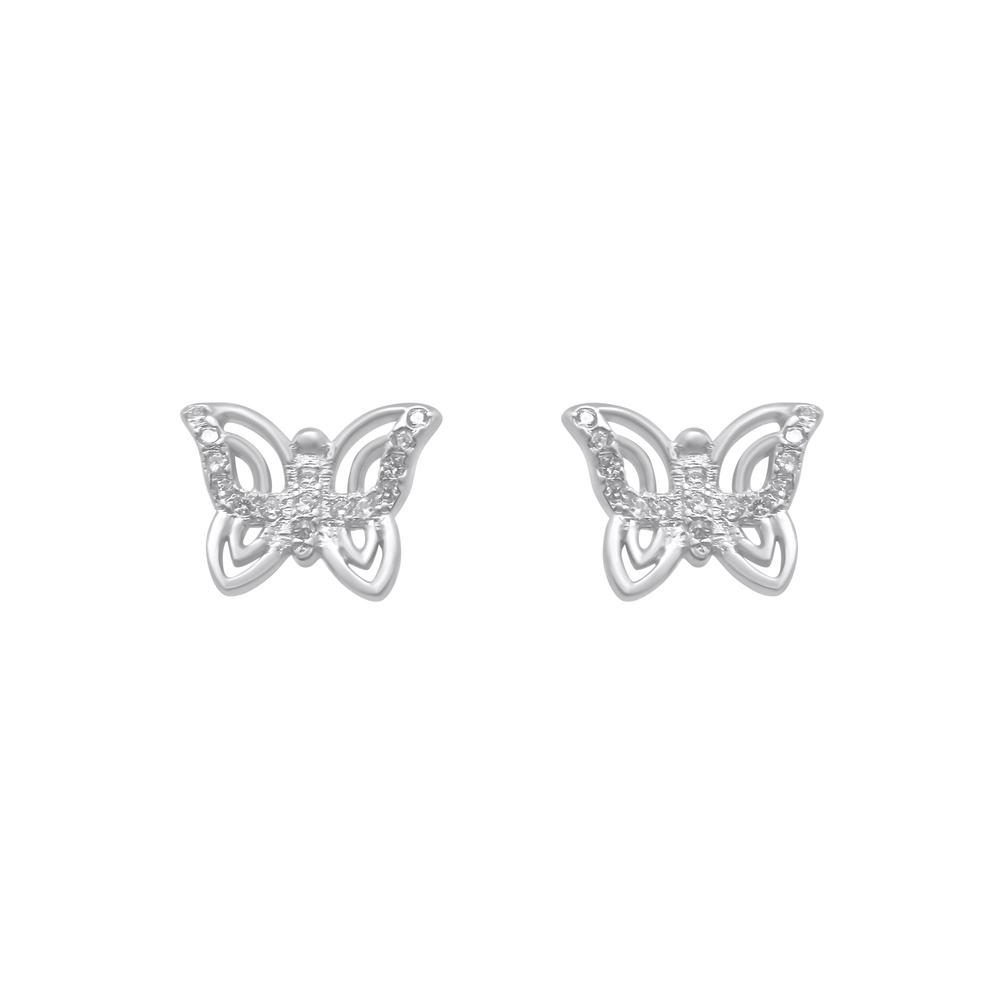Sterling Silver Butterfly Earrings