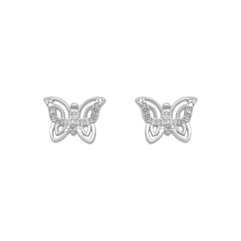 Sterling Silver Butterfly Earrings