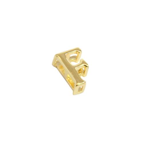 Sterling Silver Gold Colored 0.3 (8 Mm) Letter Fs. Elegantly Display Names, Initials Or Words For A Classy Accessory. - Atlanta Jewelers Supply