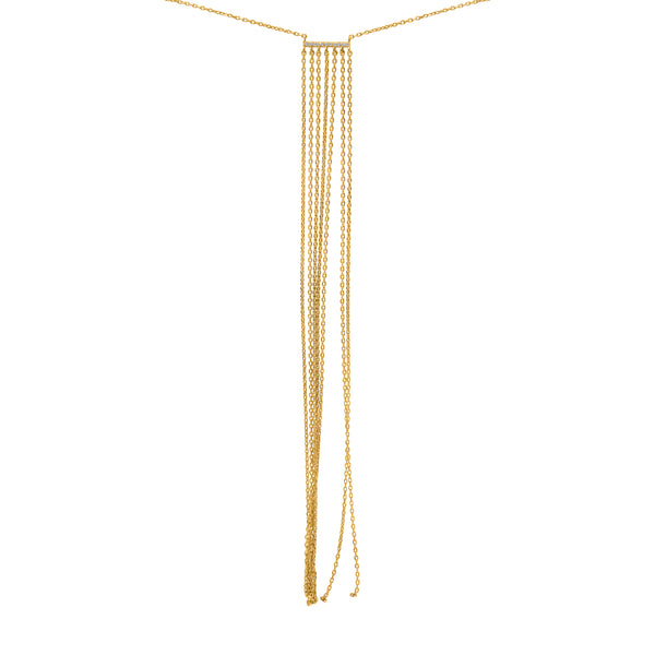 Sterling Silver Long Tassel Necklace