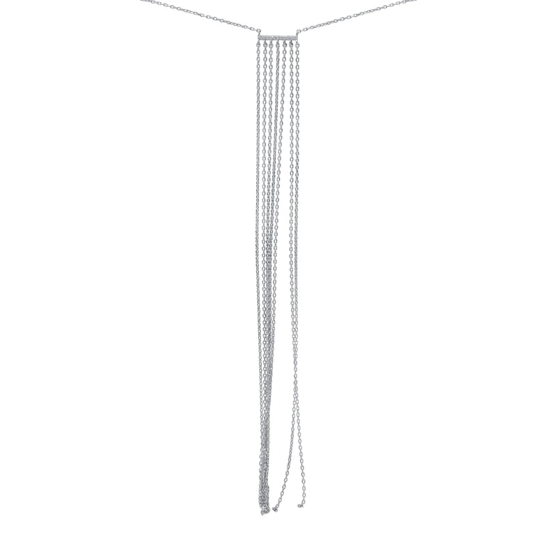 Sterling Silver Long Tassel Necklace