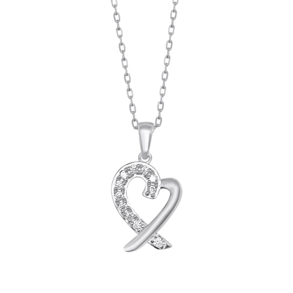 Sterling Silver Heart Shaped Necklace