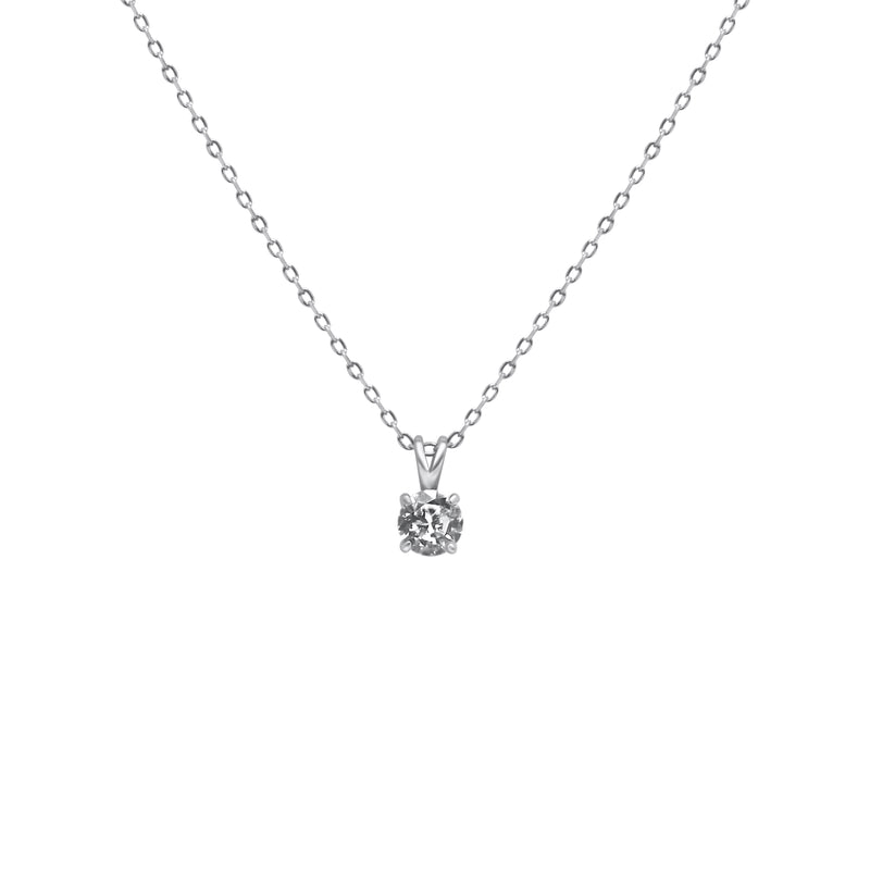 Sterling Silver CZ Necklace