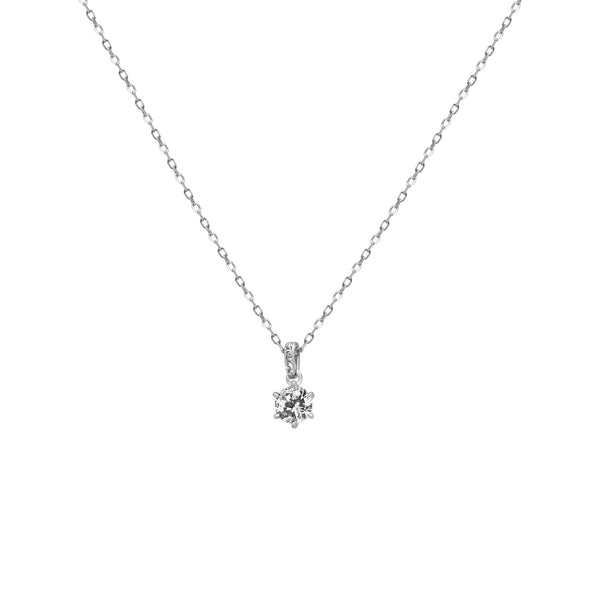 Sterling Silver CZ Necklace