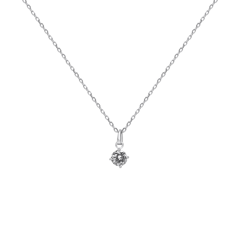 Sterling Silver CZ Necklace