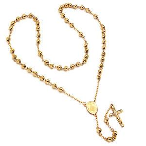 Stylish Gold 30 Stainless Steel Rosary - Atlanta Jewelers Supply