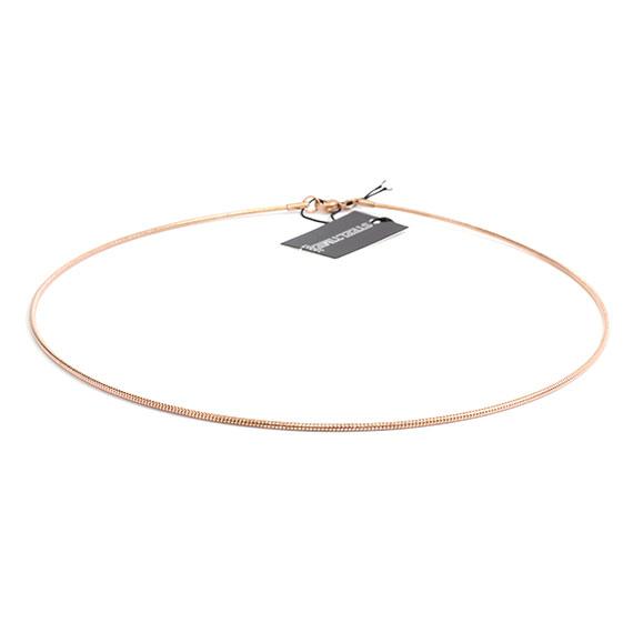 Stylish Non Silver Rose Gold 1.5Mm 17 Omega Necklace - Atlanta Jewelers Supply