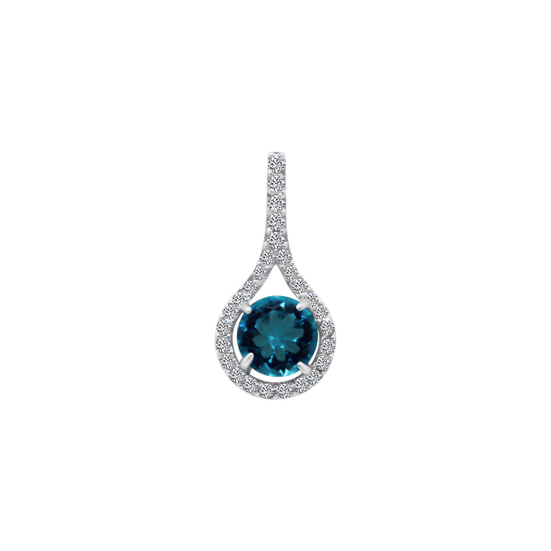 Color Stone With Attached Halo