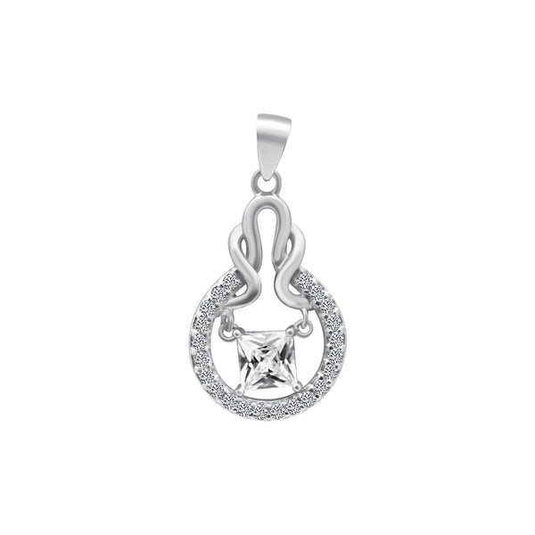 Sterling Silver CZ Pendant