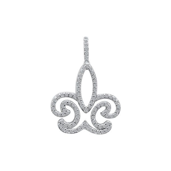 Sterling Silver CZ Saint Pendant