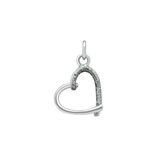 Sterling Silver Heart CZ Pendant