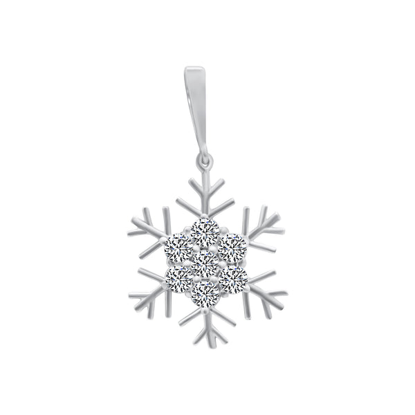 Sterling Silver Snow Flake Pendant