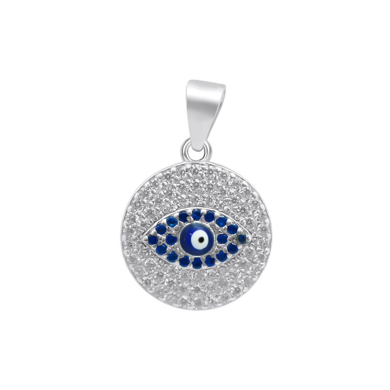 Sterling Silver Evil Eye Pendant