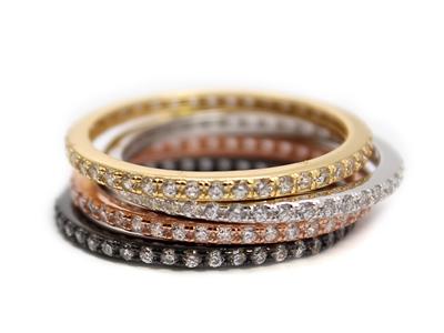 Trendy Multi-Color Sterling Silver Stackable Rings - Atlanta Jewelers Supply
