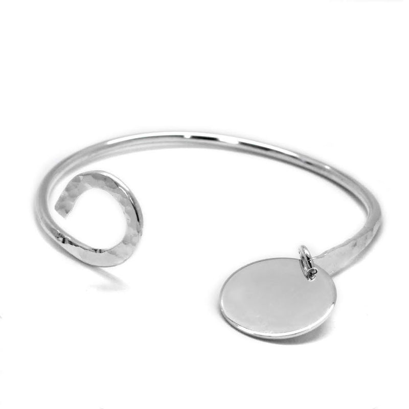 Elegant Engraved Curved Wire Bangle - Atlanta Jewelers Supply