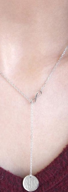 Sterling Silver Mini Infinity Drop Necklace - Atlanta Jewelers Supply