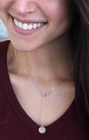 Sterling Silver Mini Infinity Drop Necklace - Atlanta Jewelers Supply