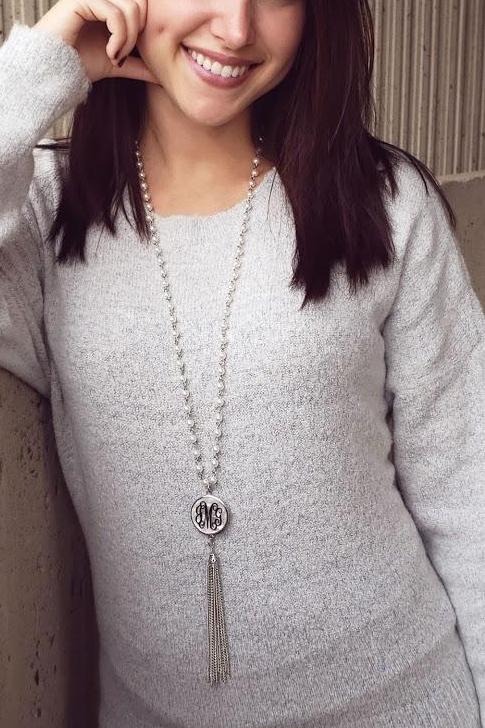 Engravable Fashion Shell Pendant With Pearl Chain Necklace - Atlanta Jewelers Supply