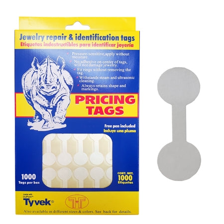 White Round Pricing Tags