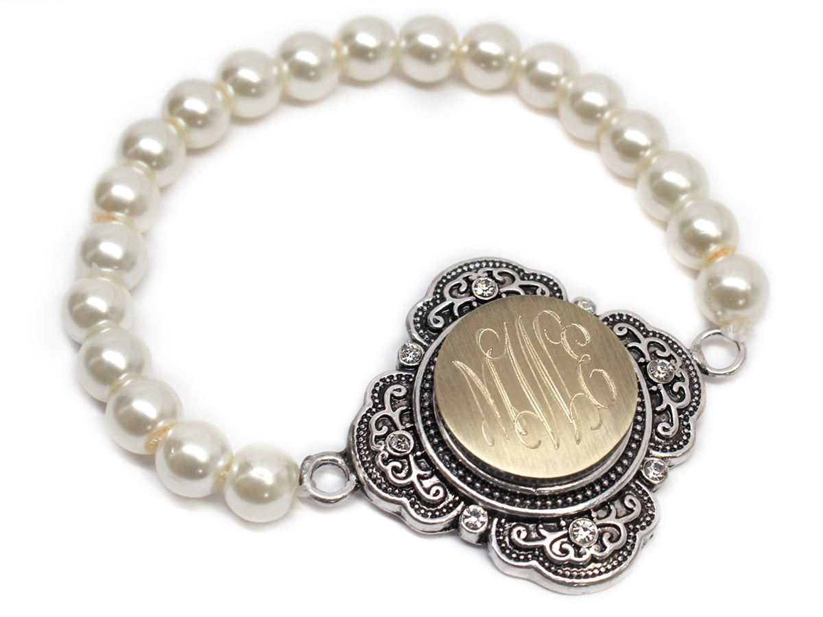 Decorative Pearl Snap Bracelet