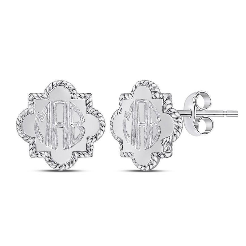 Sterling Silver Quarterfoil Stud Earring - Atlanta Jewelers Supply