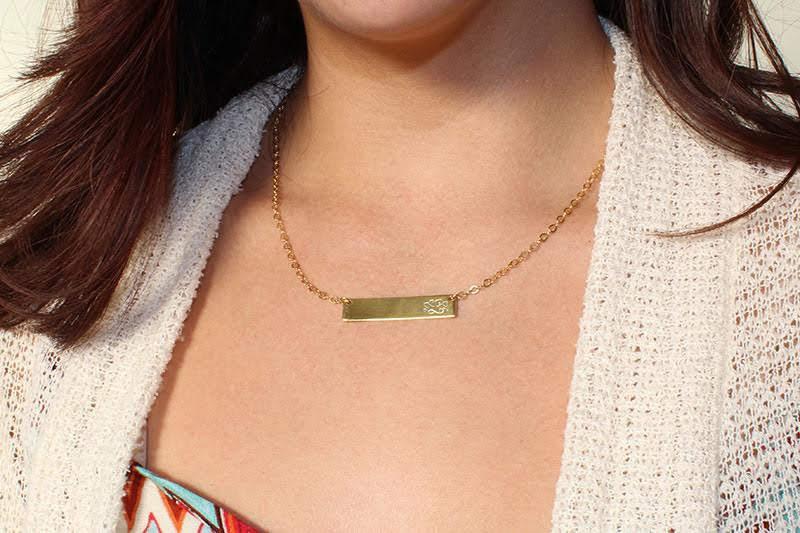 Sterling Silver  27 mm Bar Necklace - Atlanta Jewelers Supply