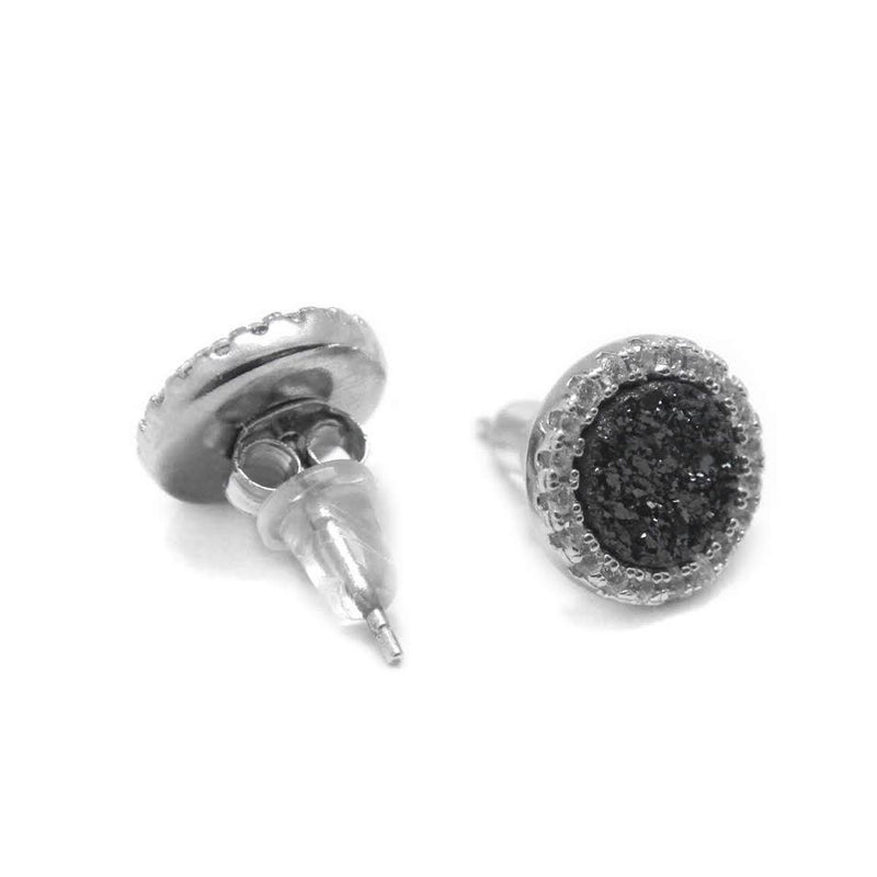 Sterling Silver CZ Druzy Studs - Atlanta Jewelers Supply