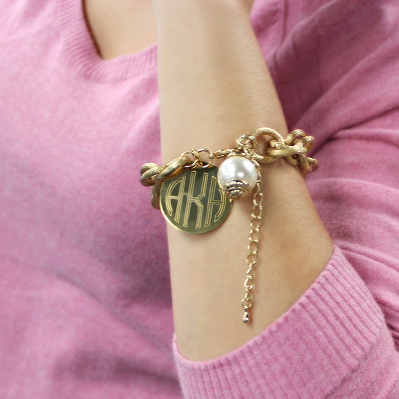 Engravable Satin Finish Pearl Bracelet - Atlanta Jewelers Supply