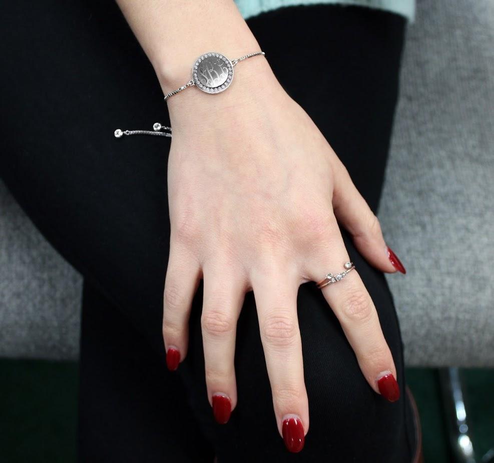 Sterling Silver Engravable Round Cz Adjustable Bracelets - Atlanta Jewelers Supply