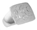 Sterling Silver Plain Large Engravable Rectangular Ring - Atlanta Jewelers Supply