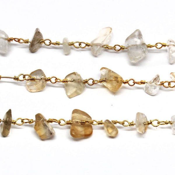 Non-silver Gold Chain with Color stones - Atlanta Jewelers Supply