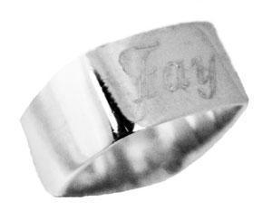 Sterling Silver Engravable Square Flat Top Ring - Atlanta Jewelers Supply