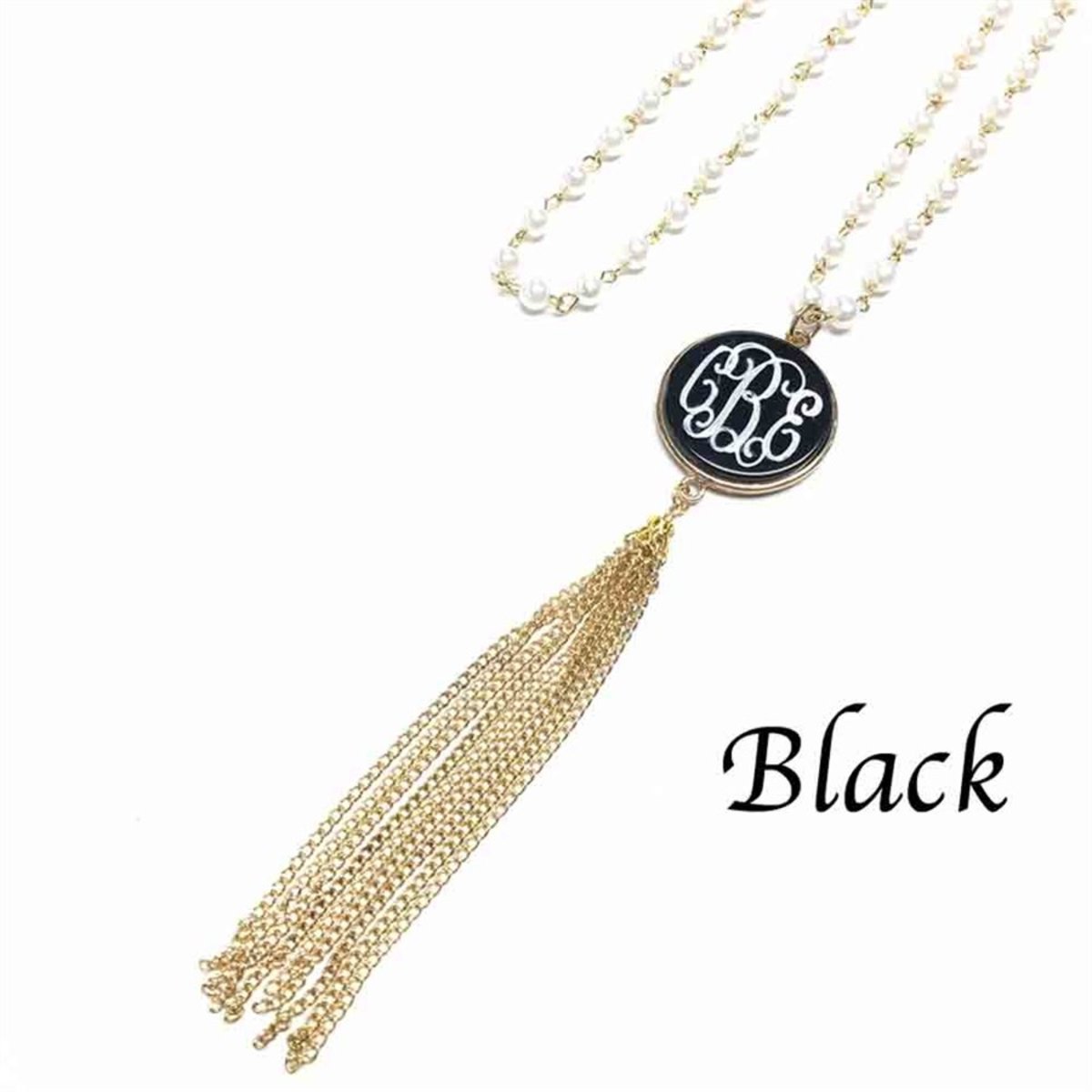 Engravable Fashion Shell Pendant With Pearl Chain Necklace - Atlanta Jewelers Supply