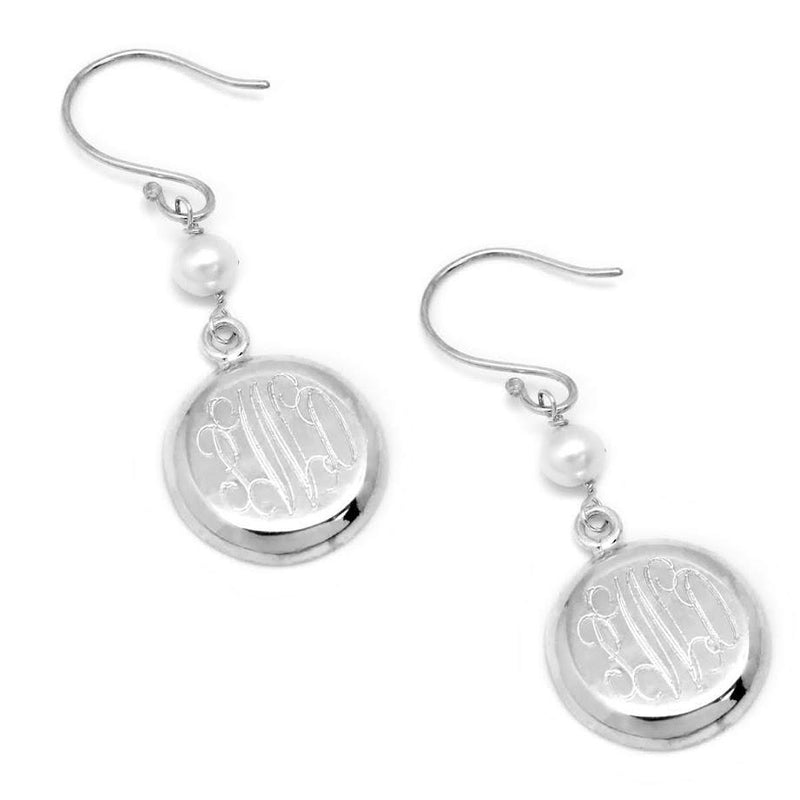 Dangly Pearl German Silver Earrings - Atlanta Jewelers Supply