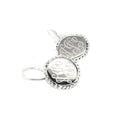 Engravable German Silver  Earrings With ROPE Edge Design in gold and silver color - Atlanta Jewelers Supply