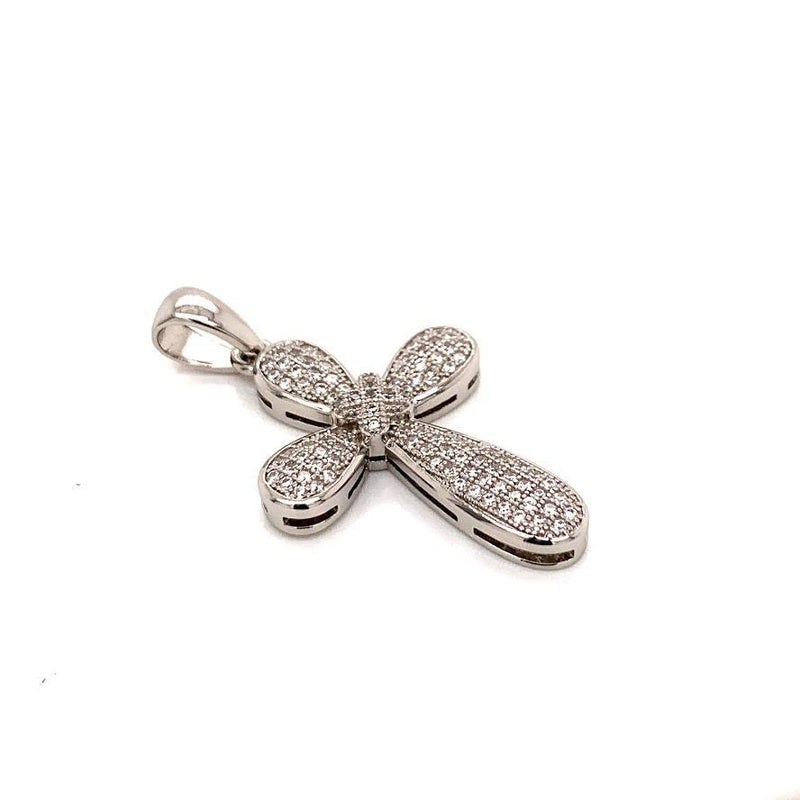 STEPH STERLING SILVER CZ CROSS PENDANT - Atlanta Jewelers Supply