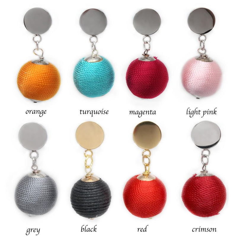 Stainless Steel Ball Dangle Earrings - Atlanta Jewelers Supply